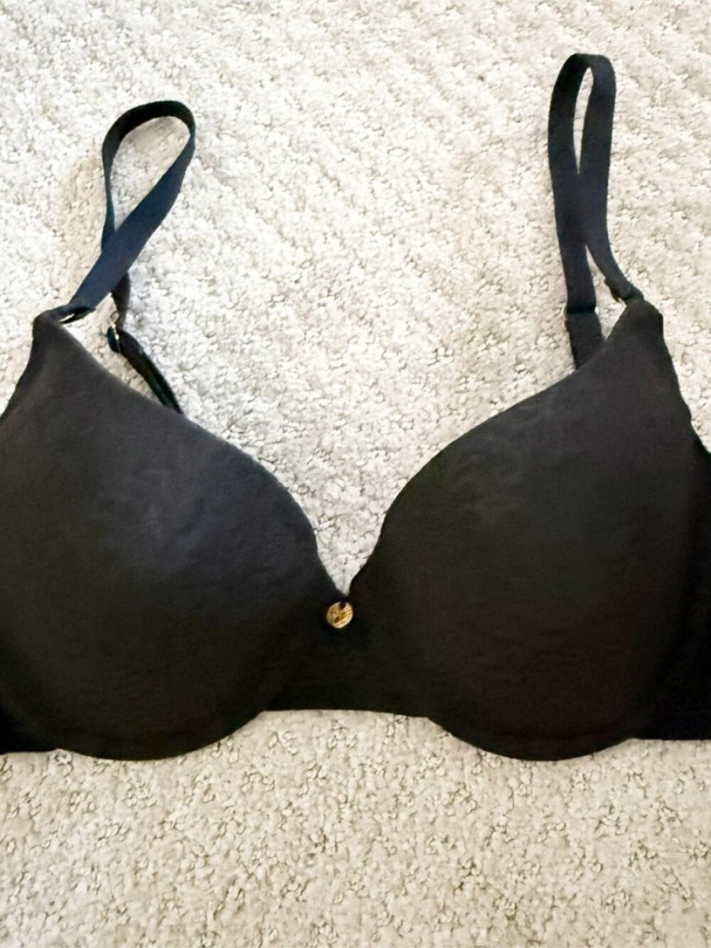 Natori Sheer Jacquard Full Fit Contour Underwire Bra Black 34B - Picture 2 of 6